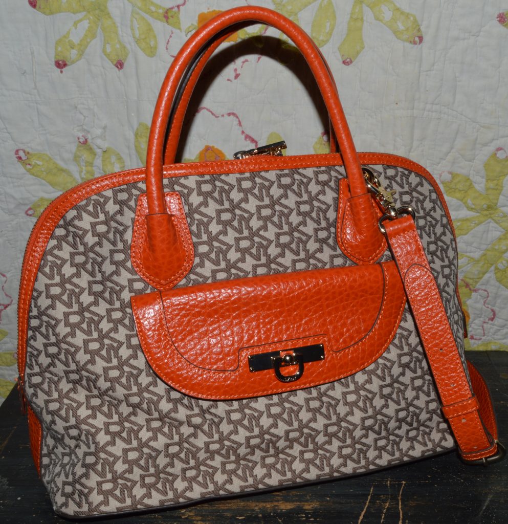 Hype Tote Purse Leopard Print Fur with Patent Leather