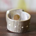 druzy silver ring