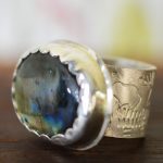 labradorite silver ring